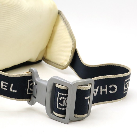 Chanel Sports Line Waist Bag Nylon Navy Blue - Picture 7 of 9